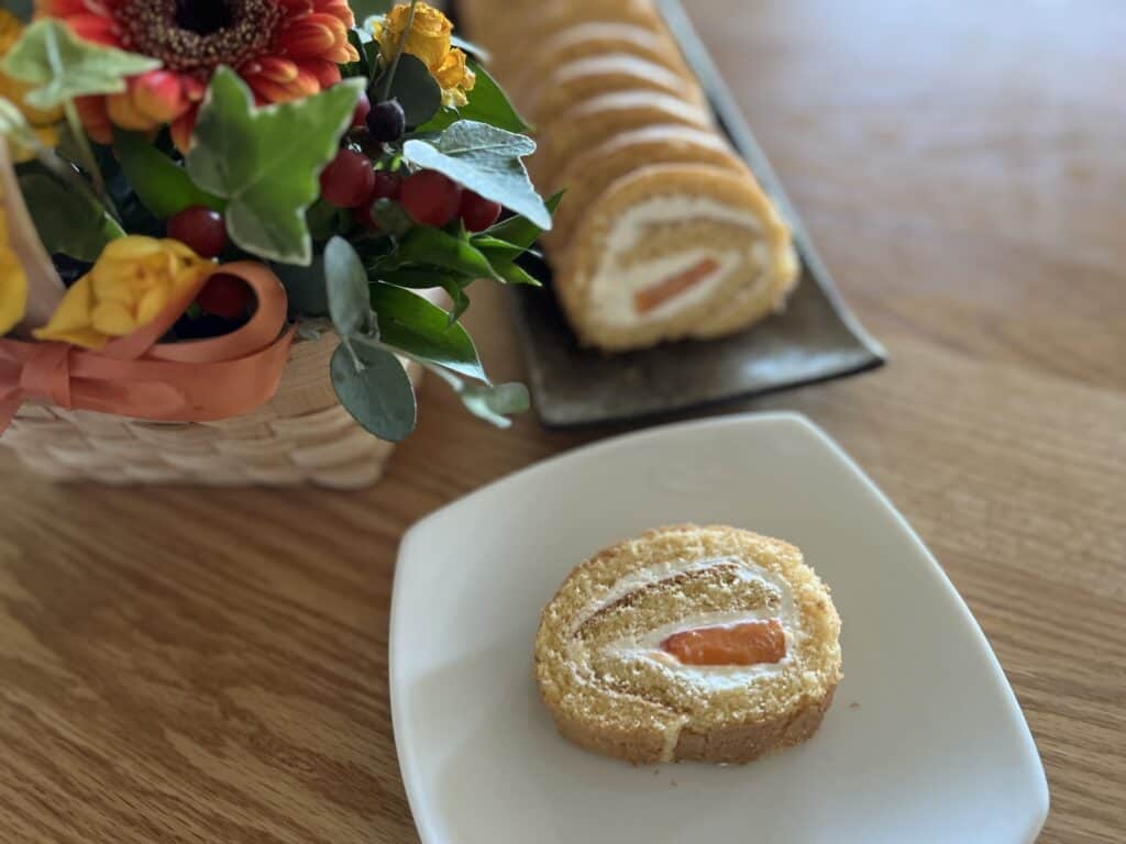 kaki with komeko-rollcake