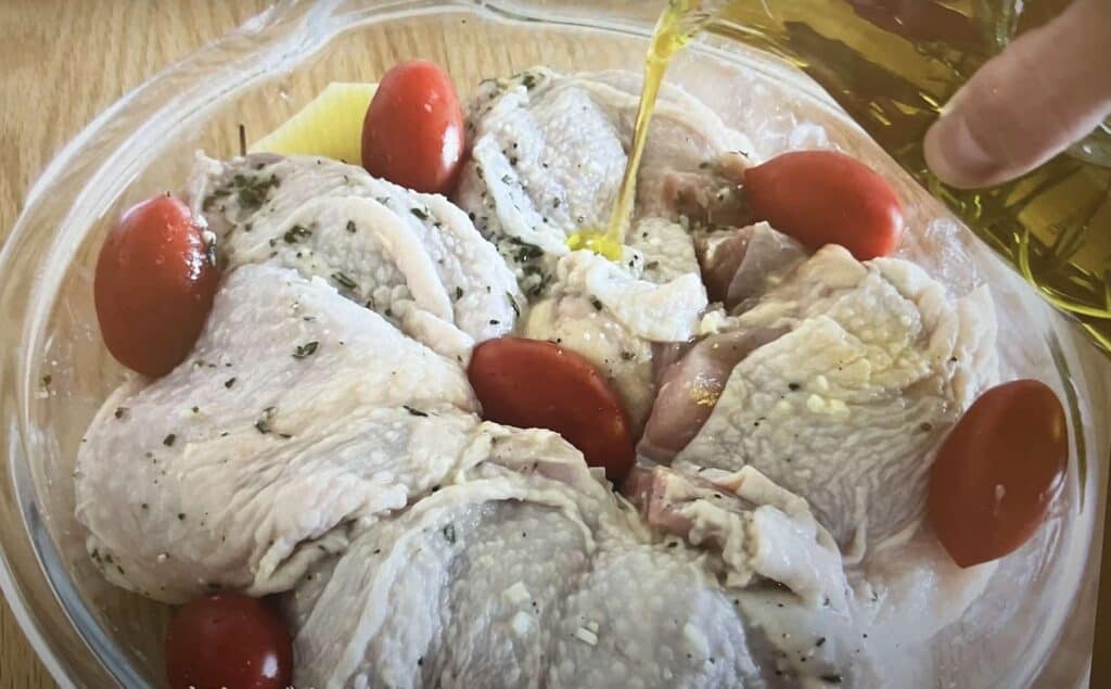 chiken to herb oil ovenjunbi