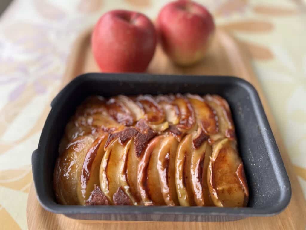 卵焼き器で作ったりんごのガレット