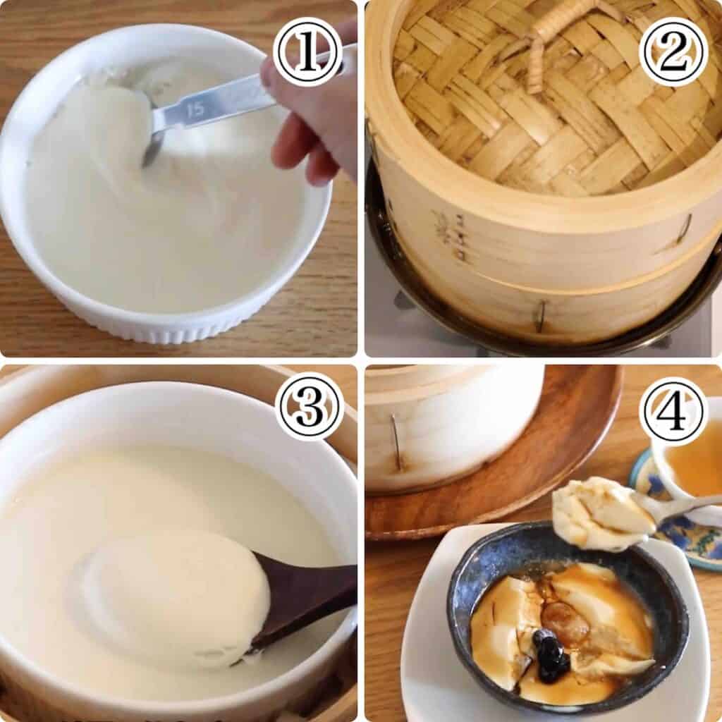 トウファ作りの4工程