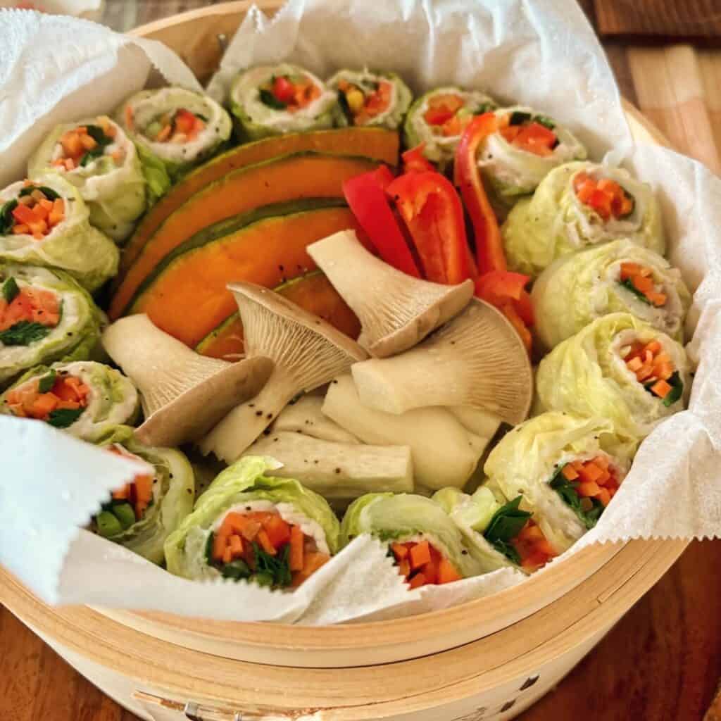 ロール白菜1輪アレンジ