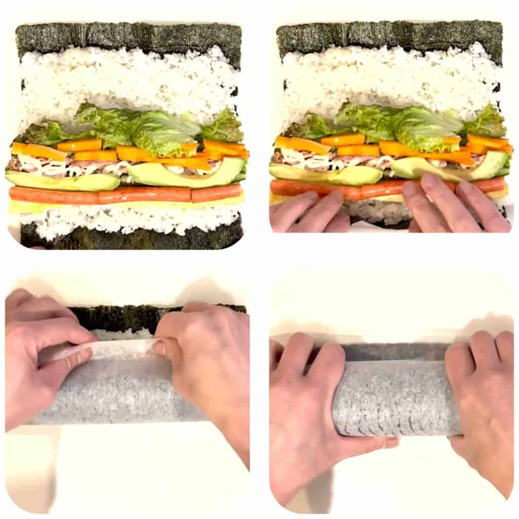 レギュラーサイズの恵方巻きの作り方