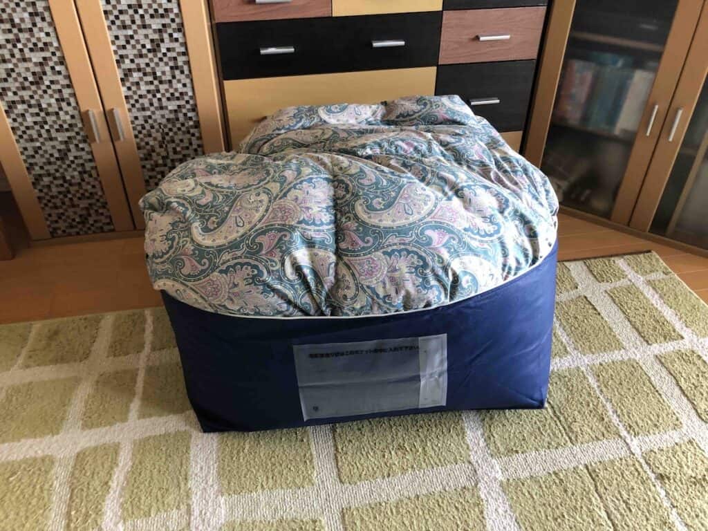 圧縮袋を使わずに袋入れ