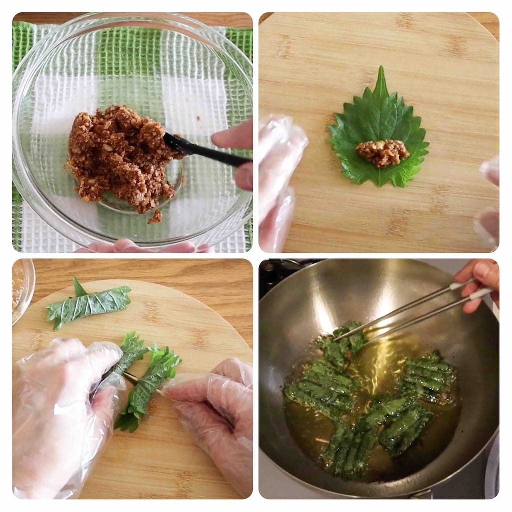 しそ巻き作り方工程